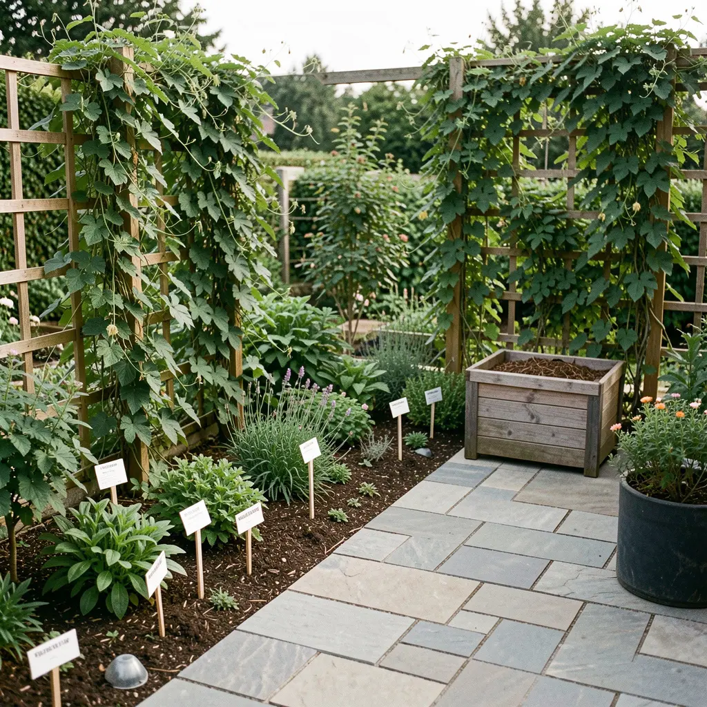 Professional container garden installation